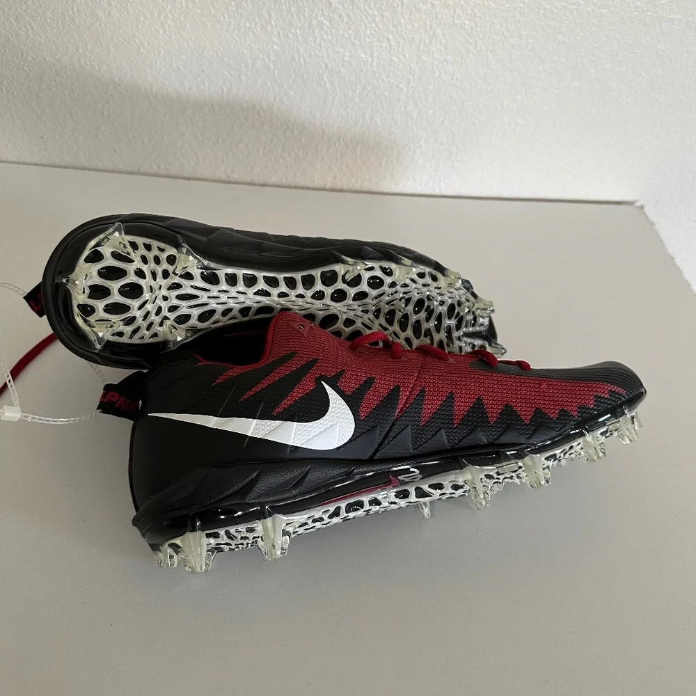 Nike Alpha Menace Low Football Cleats Shoes AJ26606-010 Maroon Men's Size 12_7